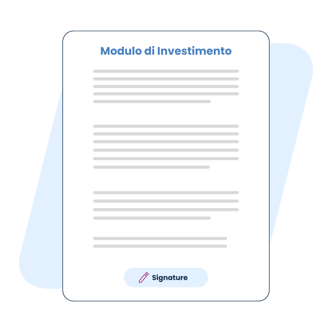 Modulo di investimneto